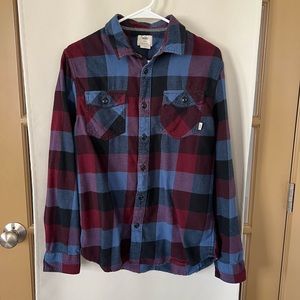 Vans Long Sleeve Plaid Button Up Shirt